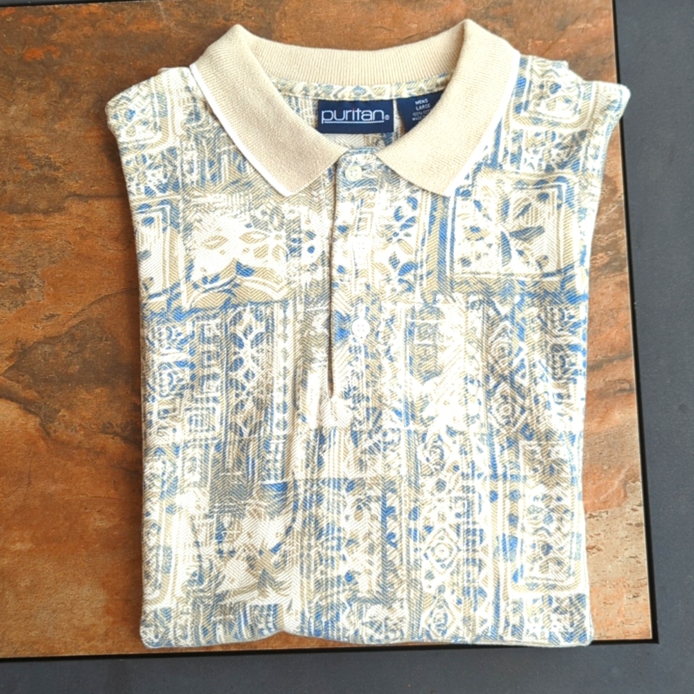 VINTAGE 1980'S PURITAN L POLO SHIRT MEN